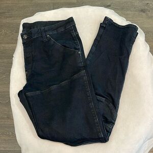 G-Star Raw Men’s Dark indigo blue Waxed Moto Jeans Size 36x32 denim pants biker